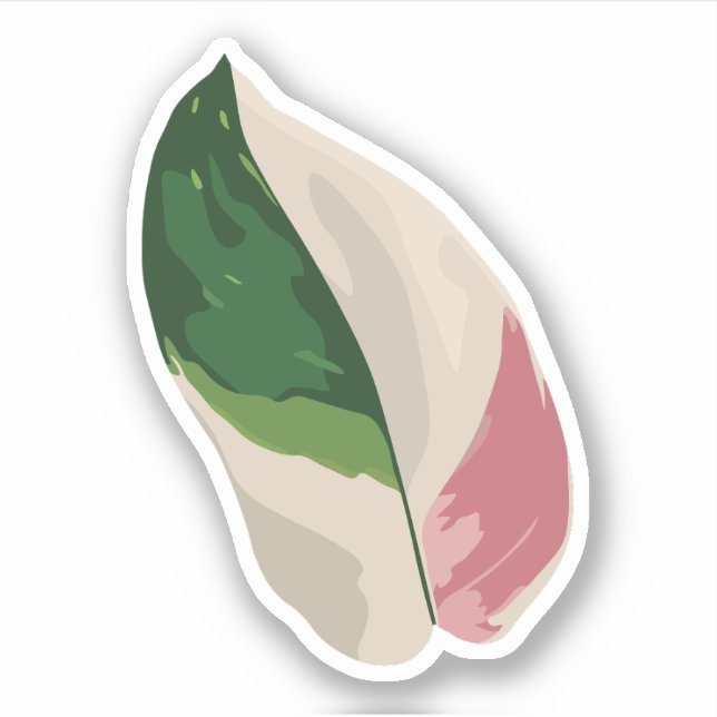 Philodendron Pink Princess Sticker (Front)