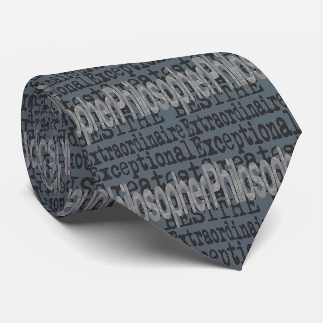 Philosopher Extraordinaire Neck Tie (Rolled)