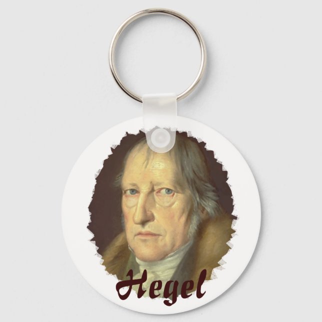 Philosopher Georg Hegel Keychain (Front)