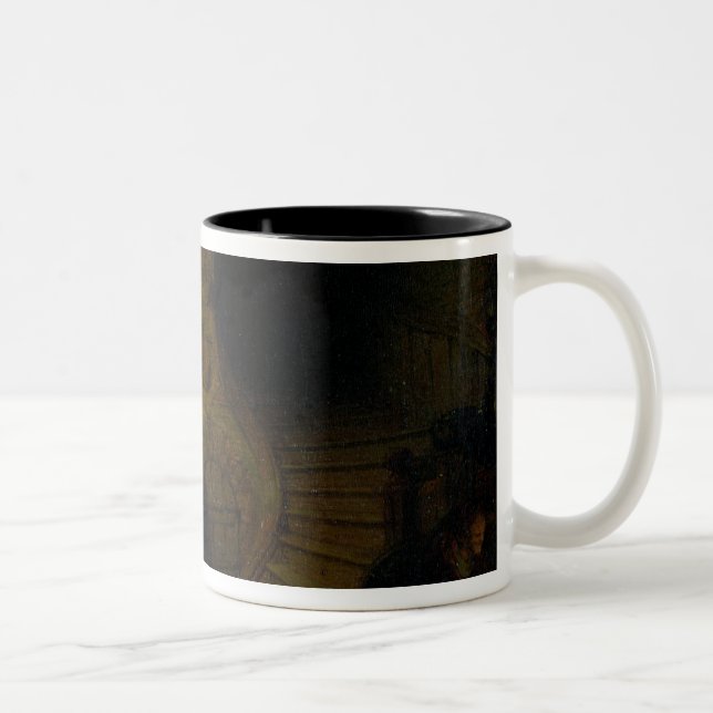 Philosopher in Meditation, 1632 Two-Tone Coffee Mug (Right)