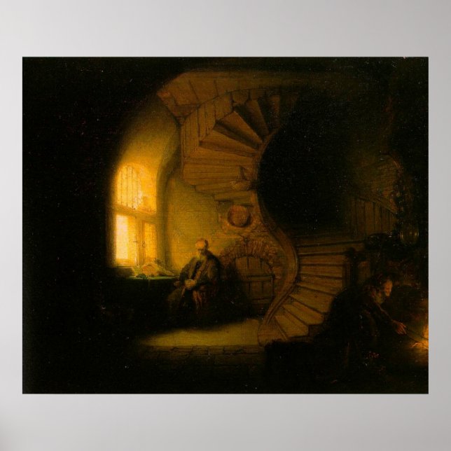 Philosopher in Meditation Poster (Front)