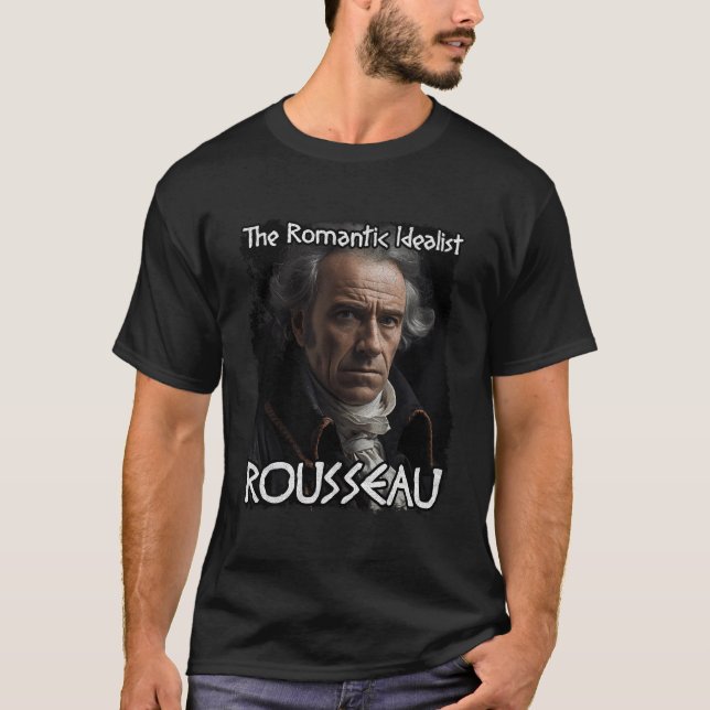 Philosopher Jean Jacques Rousseau T-Shirt (Front)