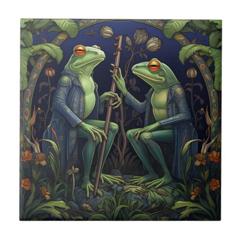 Philosopher King Frogs Tile Swamp Collection