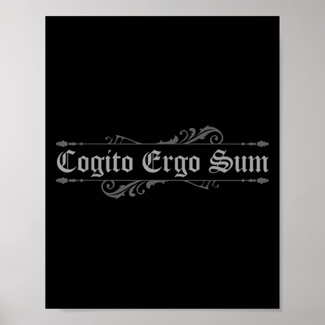 Philosopher Philosophy Student Latin Philosophy Co Poster (Front)