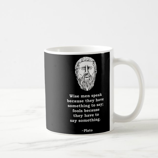 Philosopher Plato Quote - Philosophy Student Nerd  Coffee Mug (Right)
