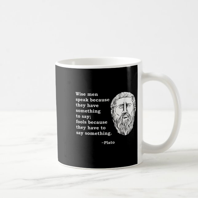 Philosopher Plato Quote - Philosophy Student Nerd  Coffee Mug (Right)