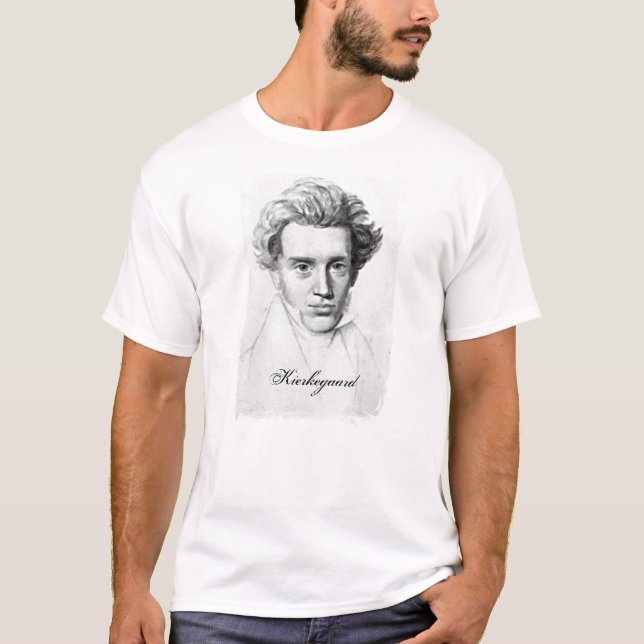 Philosopher Soren Kierkegaard T-Shirt (Front)