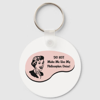 Philosopher Voice Keychain