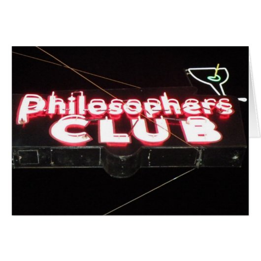 Philosopher's Club (Front Horizontal)