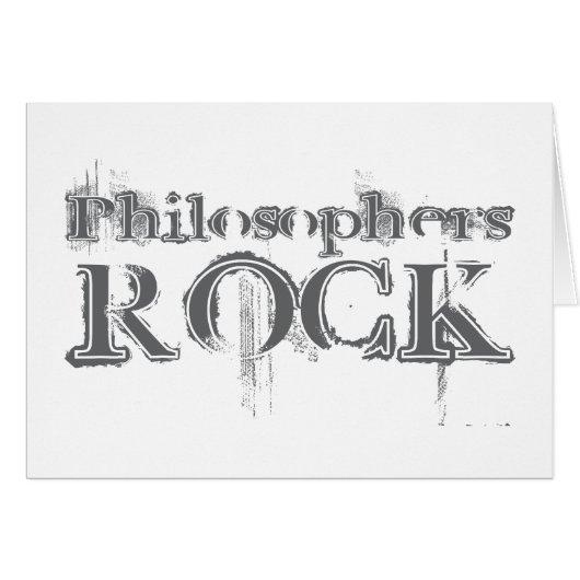 Philosophers Rock Cards (Front Horizontal)