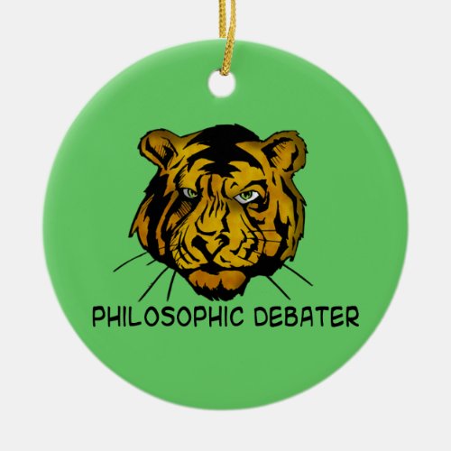 Philosophic Debater Ceramic Ornament