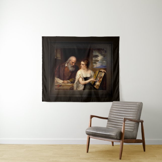 Philosophy and Christian Art by Daniel Huntington Tapestry (In Situ (Horizontal))