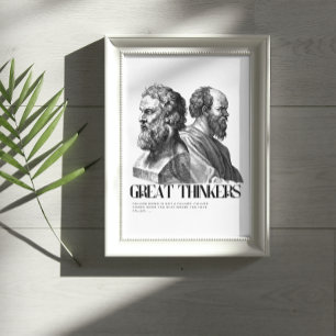 Philosophy Art Print - Plato and Socrates