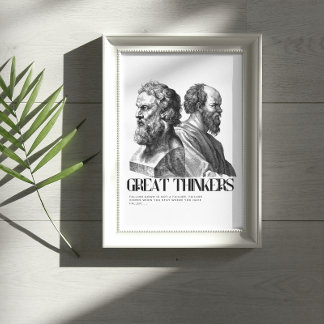 Philosophy Art Print - Plato and Socrates