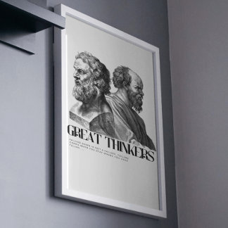 Philosophy Art Print - Plato and Socrates