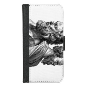 Philosophy Art Print - Plato and Socrates iPhone 8/7 Wallet Case