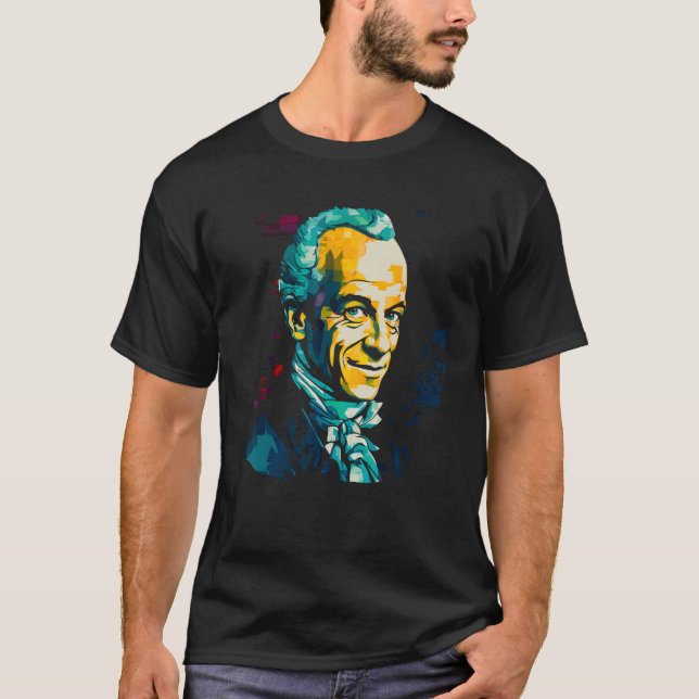 Philosophy Brand Immanuel Kant Philosopher T-Shirt (Front)