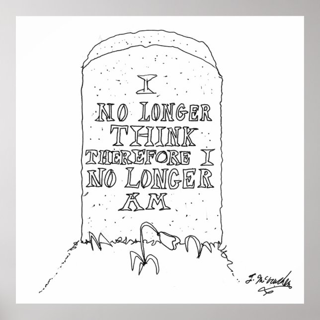 Philosophy Cartoon 1413 Poster (Front)