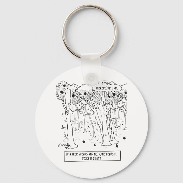 Philosophy Cartoon 9483 Keychain (Front)