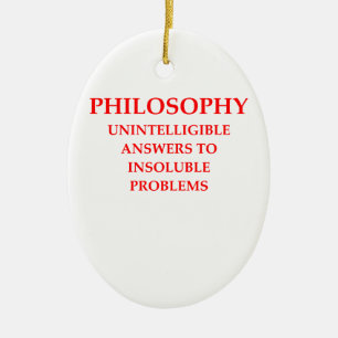 philosophy ceramic ornament