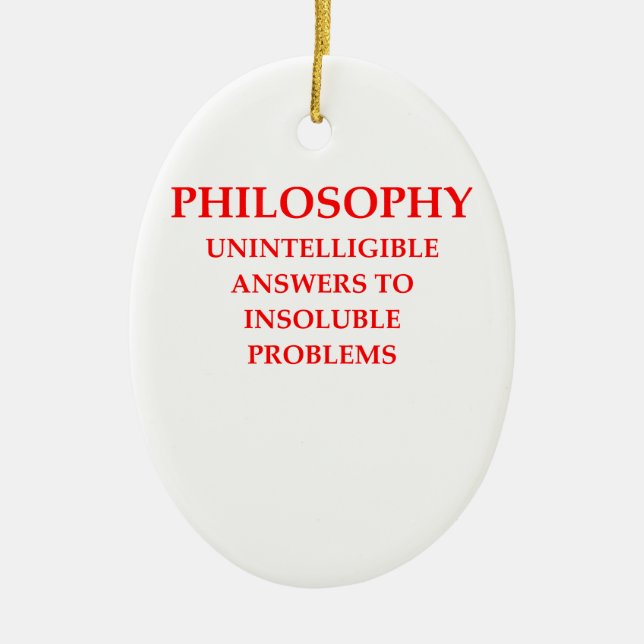 philosophy ceramic ornament (Front)