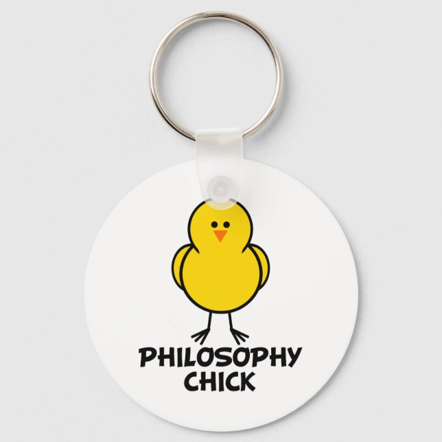 Philosophy Chick Keychain (Front)