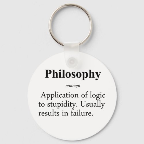 Philosophy Definition Keychain