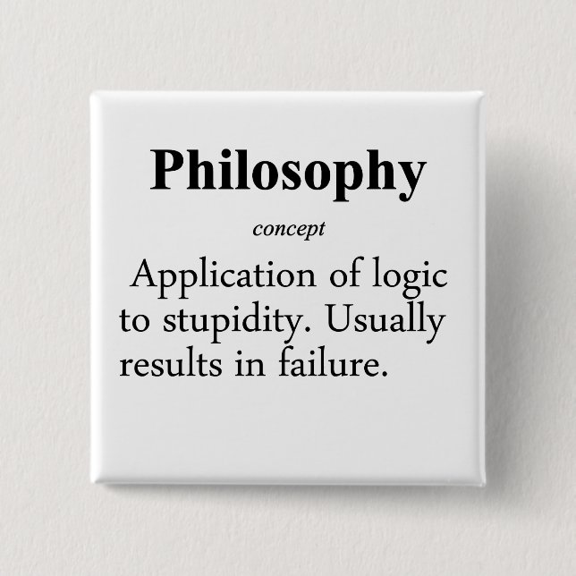 Philosophy Definition Pinback Button (Front)