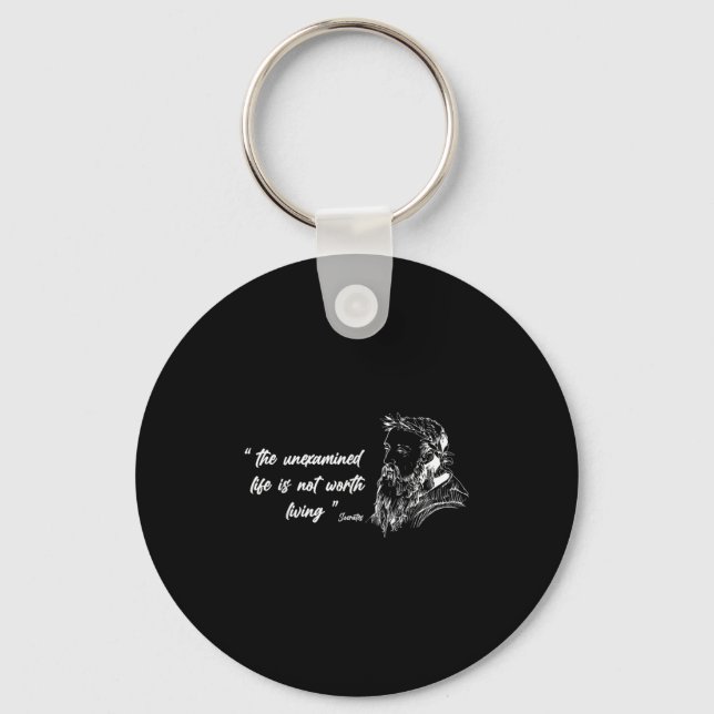 Philosophy,famous Icons Philosophy Quotes,most Com Keychain (Front)