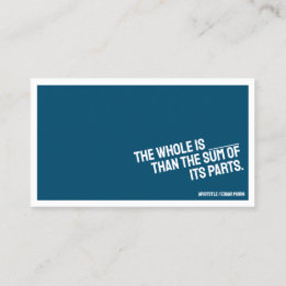 PHILOSOPHY Minimalist Business Card