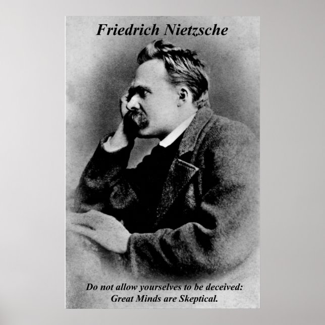 Philosophy Posters Friedrich Nietzsche Great Minds (Front)