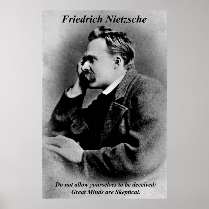 Philosophy Posters Friedrich Nietzsche Great Minds | Zazzle