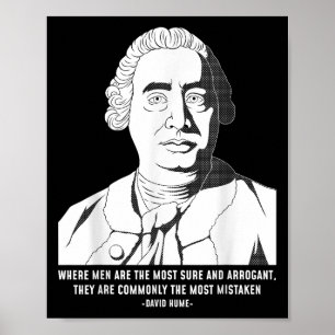 Philosophy Quote Skeptic David Hume  Poster