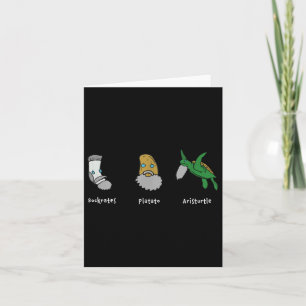 Philosophy Socrates Plato Aristotle Design For Phi Card