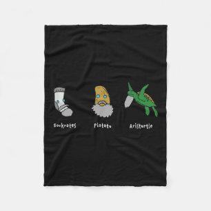 Philosophy Socrates Plato Aristotle Design For Phi Fleece Blanket