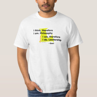 Philosophy vs Leadership (yellow) T-Shirt