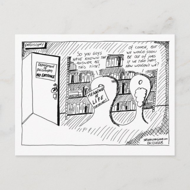 Philosophy's secret room postcard (Front)
