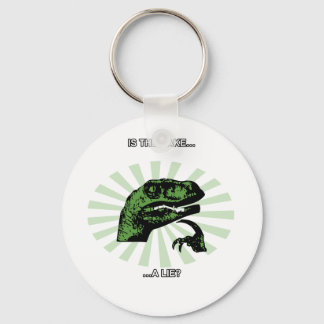 Philosoraptor Cakes and lies Keychain