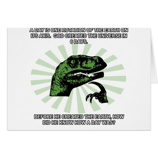 Philosoraptor Earth and God Cards (Front Horizontal)