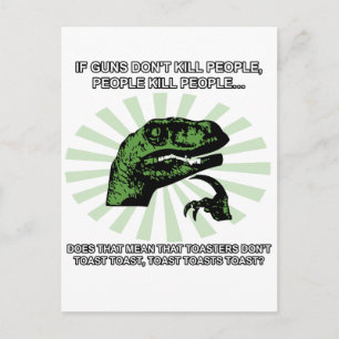 Philosoraptor Toast and Toasters Postcard