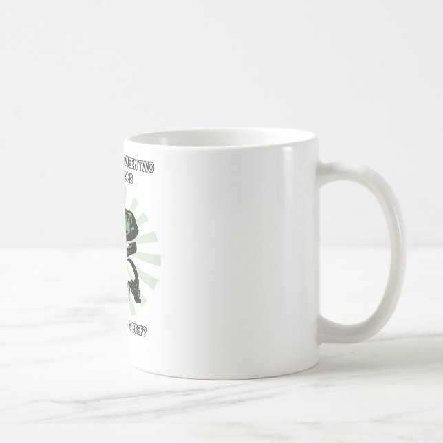 Philosoraptor Vegetarians Coffee Mug (Right)