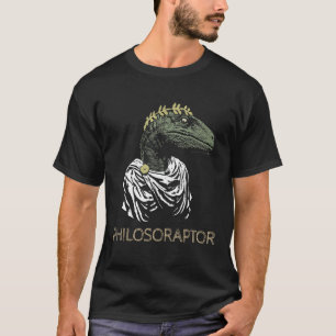 Philosoraptor Velociraptor Philosopher   Philosoph T-Shirt