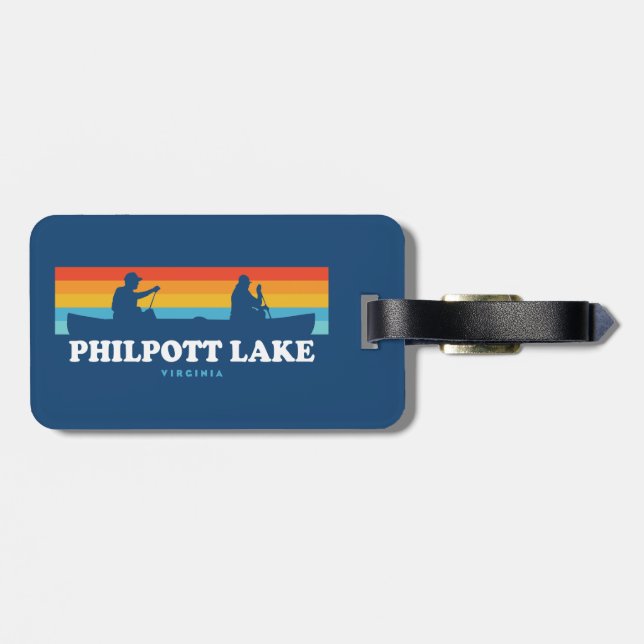 Philpott Lake Virginia Canoe Luggage Tag (Back Horizontal)