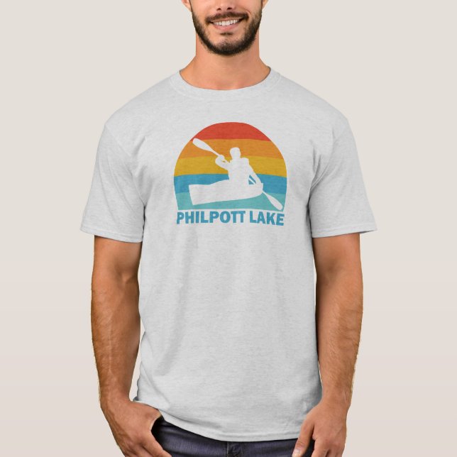 Philpott Lake Virginia Kayak T-Shirt (Front)
