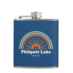 Philpott Lake Virginia Rainbow Flask