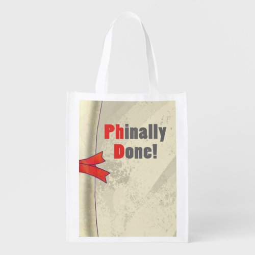 Phinally Done Scroll Reusable Grocery Bag