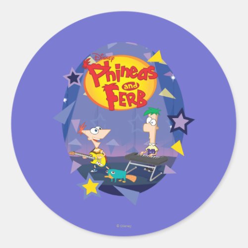 Phineas and Ferb 1 Classic Round Sticker