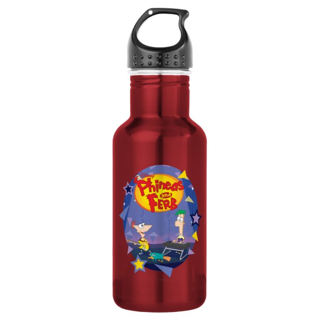 Phineas and Ferb 1 Water Bottle (Front)
