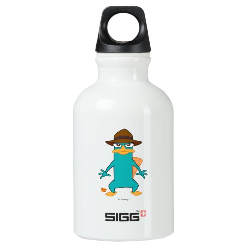 Phineas and Ferb Agent P platypus in hat standing Aluminum Water Bottle