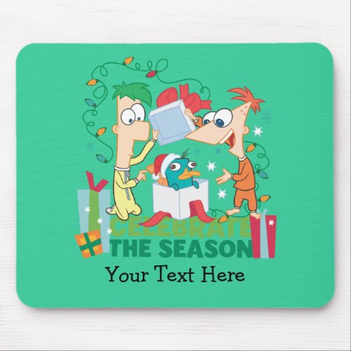 Phineas and Ferb Celebrate the Season Mouse Pad